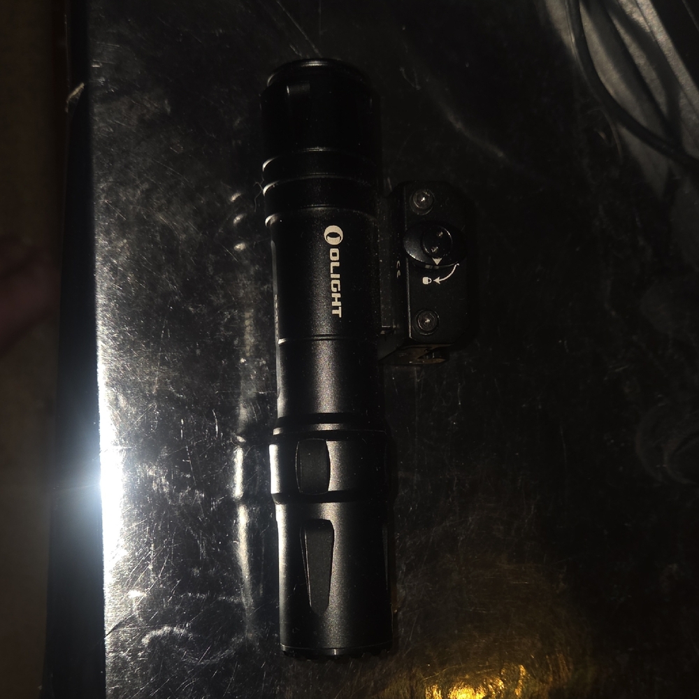 Black Tactical Flashlight